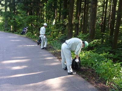 鉱業所においても美化活動に力を注ぎます